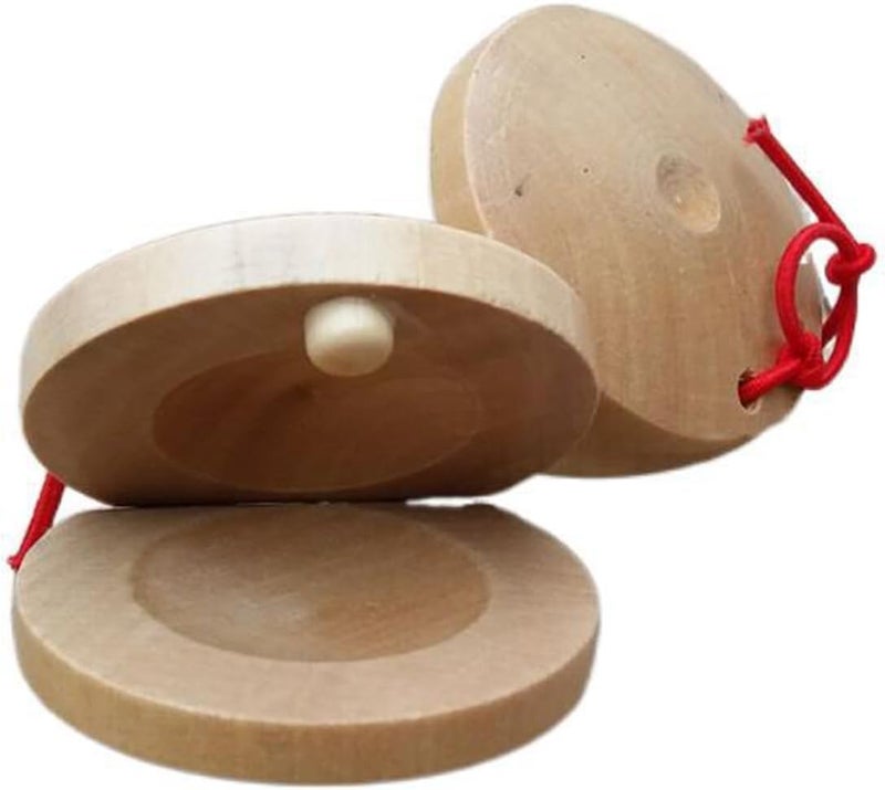 mocrcrel Castanets for musical Wooden instrument, Adults Fingers Castanets,Musical Castanets Instrument(4pcs) - Image 3